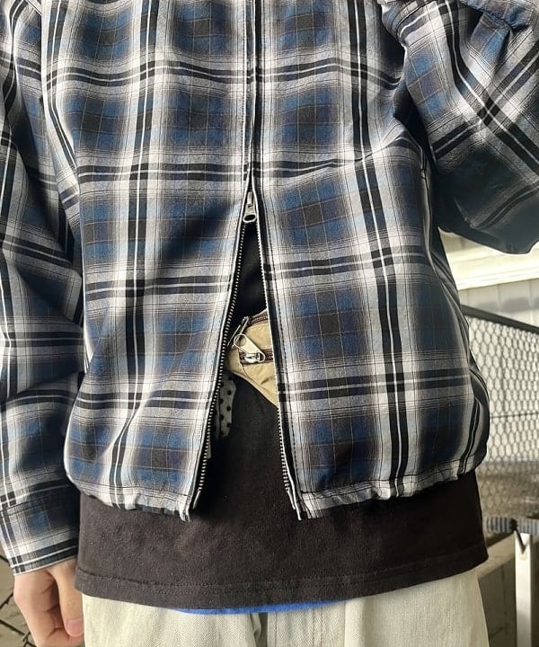 高遠 恒巳さんの「BEAMS WOMEN｜ショート チェック ブルゾン」を使ったコーディネート