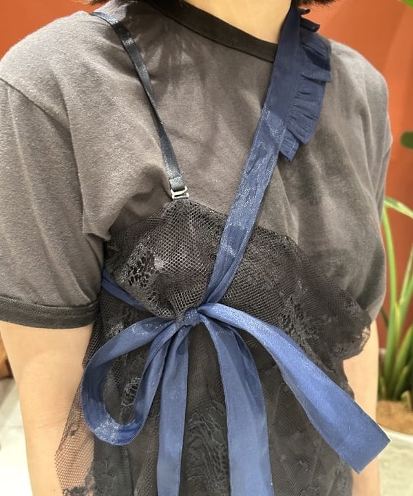 リズさんの「BEAMS WOMEN｜maturely / トリコット シフォン レース キャミソール」を使ったコーディネート