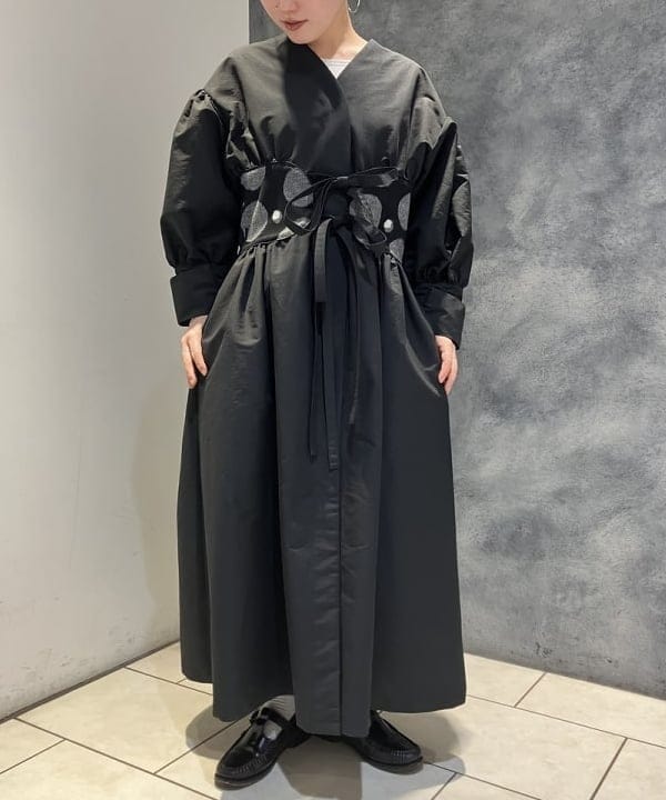 モモさんの「BEAMS WOMEN｜シルバー925 フープ ピアス 大」を使ったコーディネート