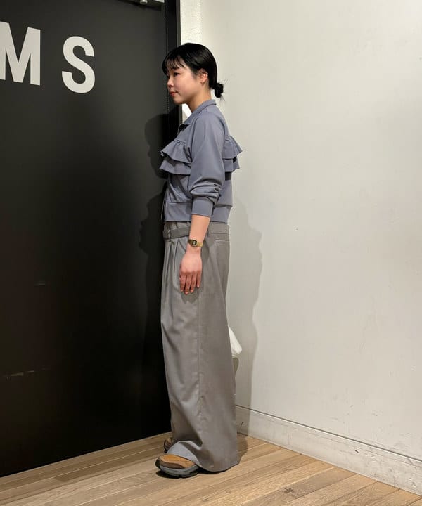 sakuraさんの「BEAMS WOMEN｜Ray BEAMS / ダブル ウエスト ワイドパンツ」を使ったコーディネート