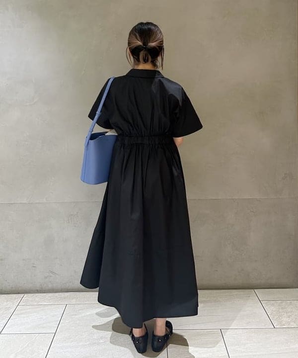 仙田 こころさんの「BEAMS WOMEN｜タック ウエスト シャツ ワンピース」を使ったコーディネート