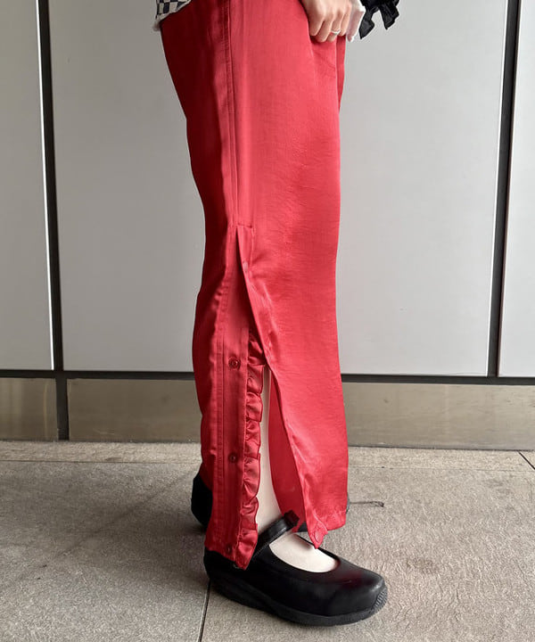 みりさんの「コットン リネン フリル ギャザー ショートスリーブ」を使ったコーディネート