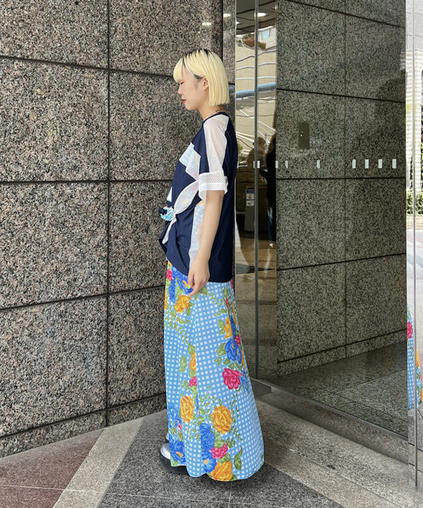 あさひさんの「BEAMS WOMEN｜メッシュ ナンバーロゴ ビッグ Tシャツ」を使ったコーディネート