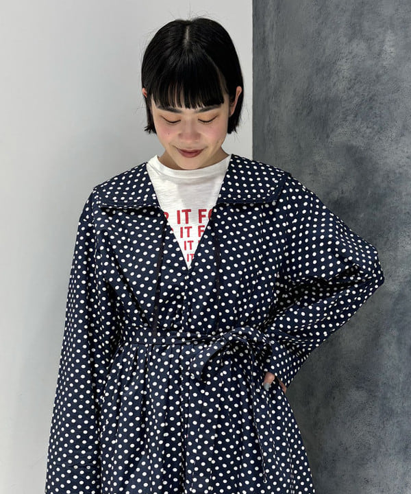 葵さんの「BEAMS WOMEN｜ドット セーラー カラー ワンピース」を使ったコーディネート