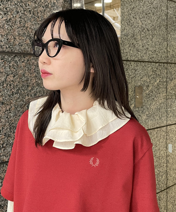 加歩さんの「BEAMS WOMEN｜【別注】FRED PERRY / Reluxed Pique T-shirt」を使ったコーディネート