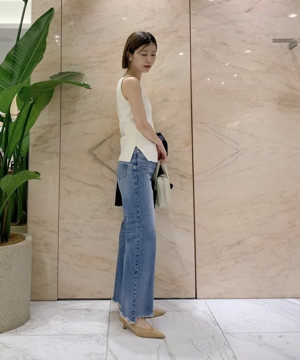 AONO SHIKAMAさんの「BEAMS WOMEN｜ヘルシー ニットキャミソール .M」を使ったコーディネート