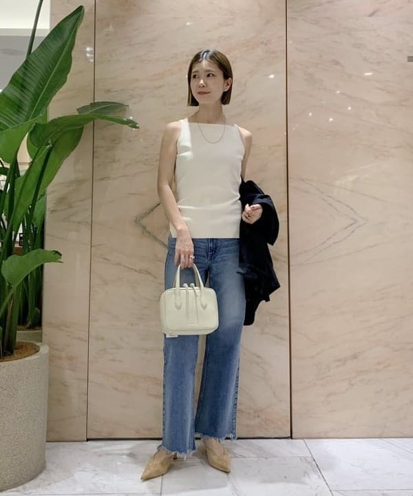 AONO SHIKAMAさんの「BEAMS WOMEN｜ヘルシー ニットキャミソール .M」を使ったコーディネート