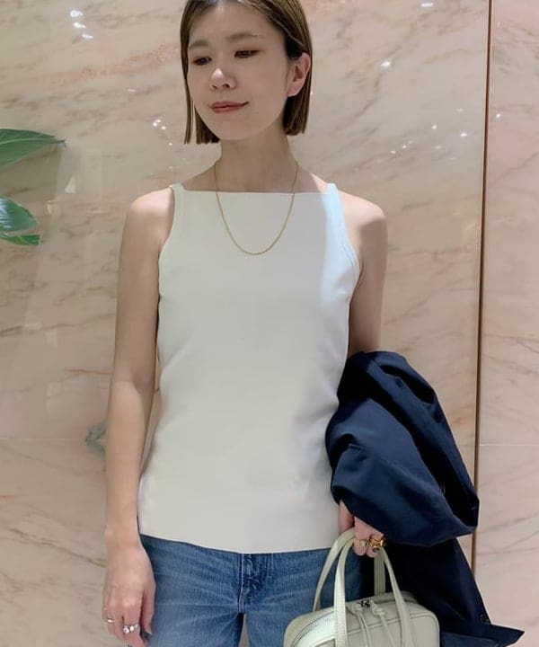AONO SHIKAMAさんの「BEAMS WOMEN｜ヘルシー ニットキャミソール .M」を使ったコーディネート