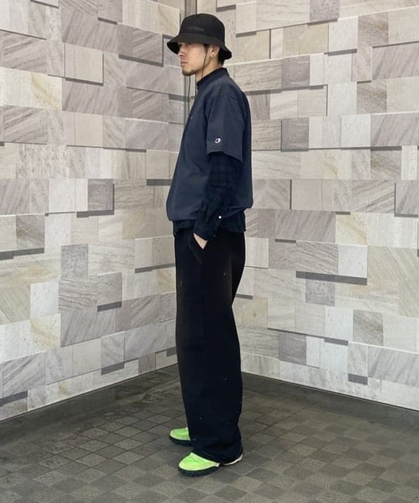 Lazzyさんの「【別注】Champion / フェイクイン Tシャツ」を使ったコーディネート