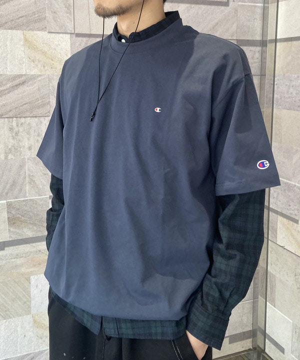 Lazzyさんの「【別注】Champion / フェイクイン Tシャツ」を使ったコーディネート
