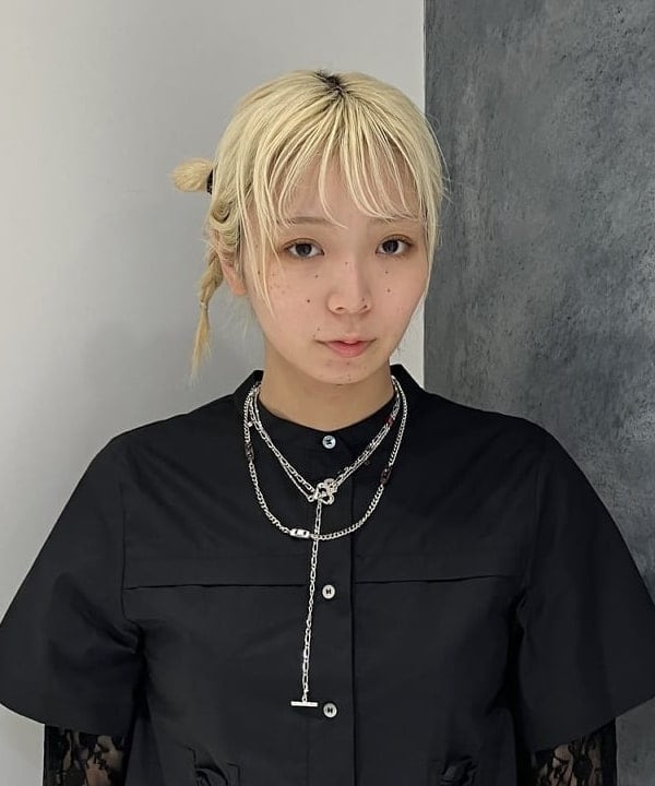 シマダリツコさんの「BEAMS WOMEN｜レース キリカエ ロングスリーブ Tシャツ」を使ったコーディネート