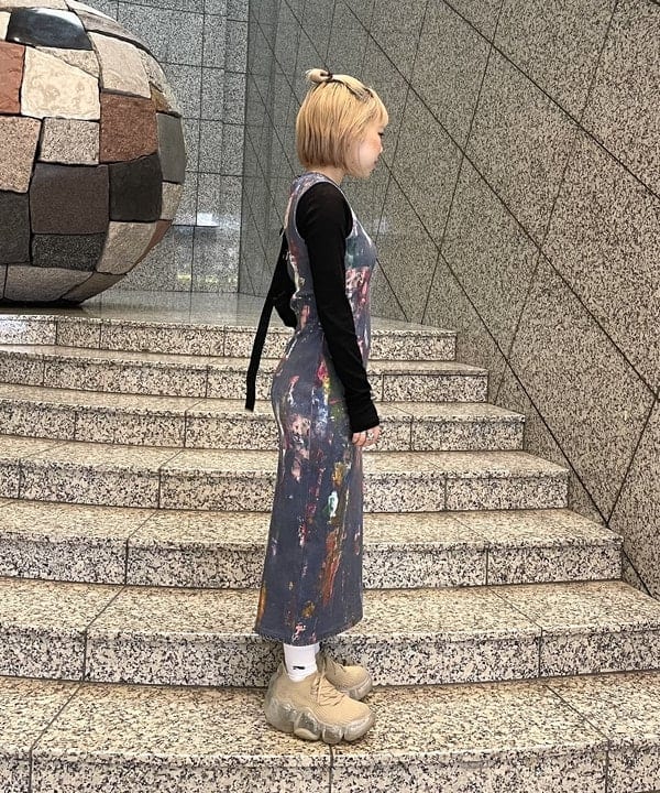 まゆちゃんさんの「BEAMS WOMEN｜テレコ リブ クルーネック トップス」を使ったコーディネート