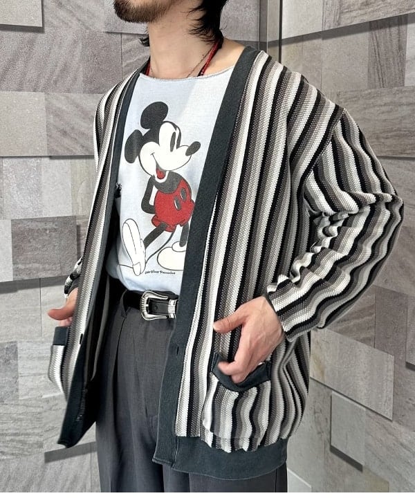 佐々木 祐太さんの「【別注】REMI RELIEF / Cotton Kanoko Cardigan Stripe」を使ったコーディネート