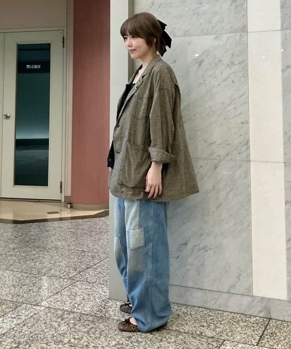 小原 もこさんの「BEAMS WOMEN｜カットワーク キャミソール」を使ったコーディネート