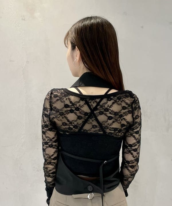 カタヤマ アヤさんの「BEAMS WOMEN｜RBS / ホルターネック ジレ」を使ったコーディネート