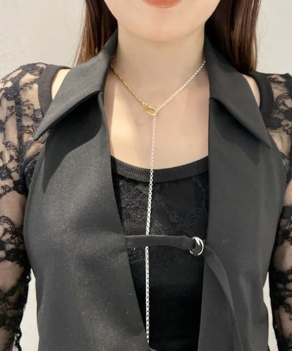 カタヤマ アヤさんの「BEAMS WOMEN｜RBS / ホルターネック ジレ」を使ったコーディネート