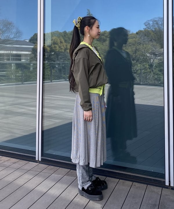 ayaさんの「BEAMS WOMEN｜ボーダーフリル ベスト」を使ったコーディネート