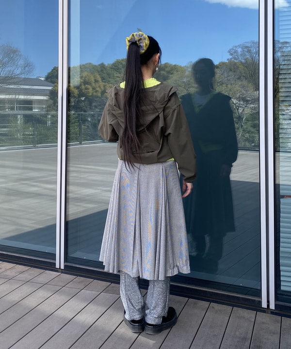 ayaさんの「BEAMS WOMEN｜ボーダーフリル ベスト」を使ったコーディネート