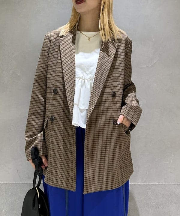 ササキさんの「BEAMS WOMEN｜ティアード キリカエ クルーネック Tシャツ」を使ったコーディネート