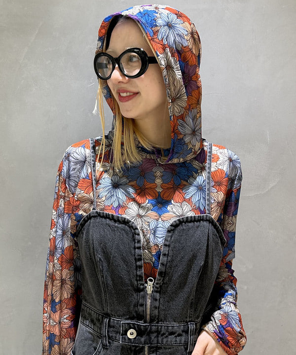 ササキさんの「BEAMS WOMEN｜デニム ジップ キャミ ワンピース」を使ったコーディネート