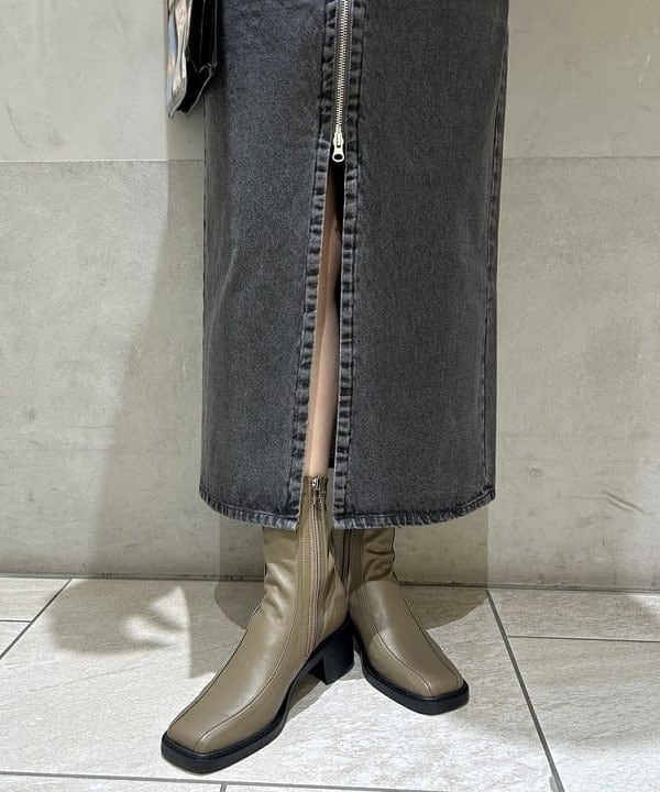 ササキさんの「BEAMS WOMEN｜デニム ジップ キャミ ワンピース」を使ったコーディネート