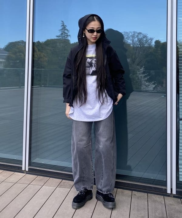 ayaさんの「BEAMS WOMEN｜デニム バレル パンツ」を使ったコーディネート