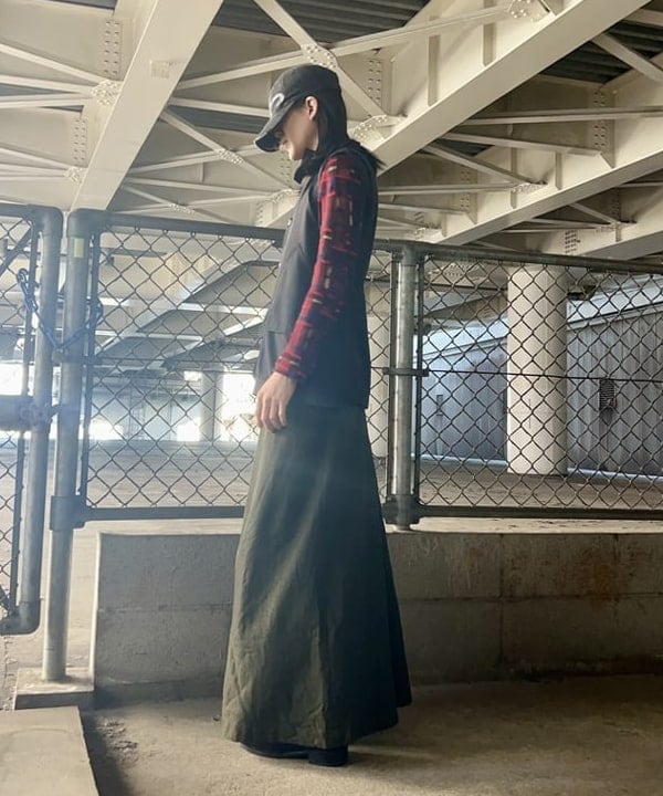 翔さんの「BEAMS WOMEN｜ハンティング ノースリーブ シャツ」を使ったコーディネート
