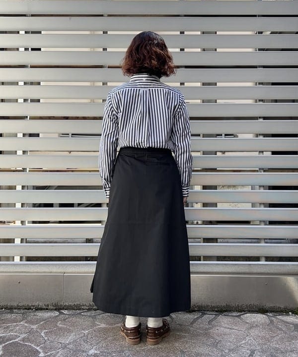まつむさんの「BEAMS WOMEN｜ロンドンストライプ ボタンダウンシャツ」を使ったコーディネート