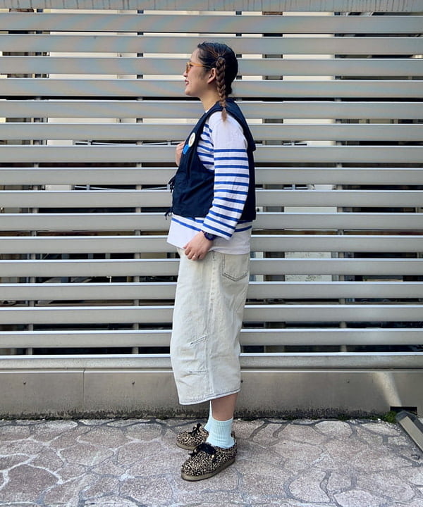 Kyooka Sayakaさんの「BEAMS WOMEN｜セーラー カラー ベスト」を使ったコーディネート