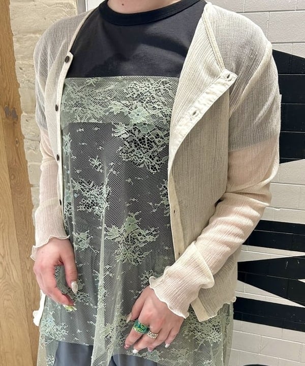 スミレさんの「BEAMS WOMEN｜ティアドロップ 眼鏡」を使ったコーディネート