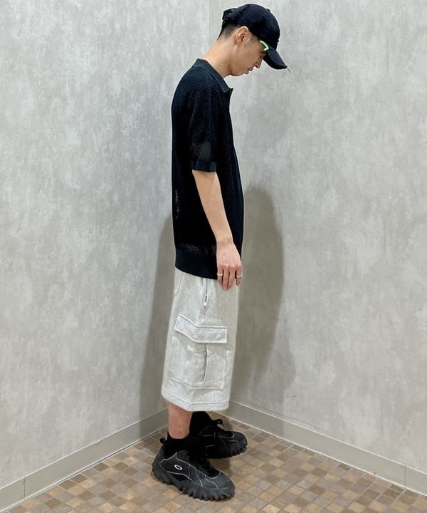 西村 光平さんの「BEAMS WOMEN｜【別注】Champion / スウェット カーゴショーツ」を使ったコーディネート