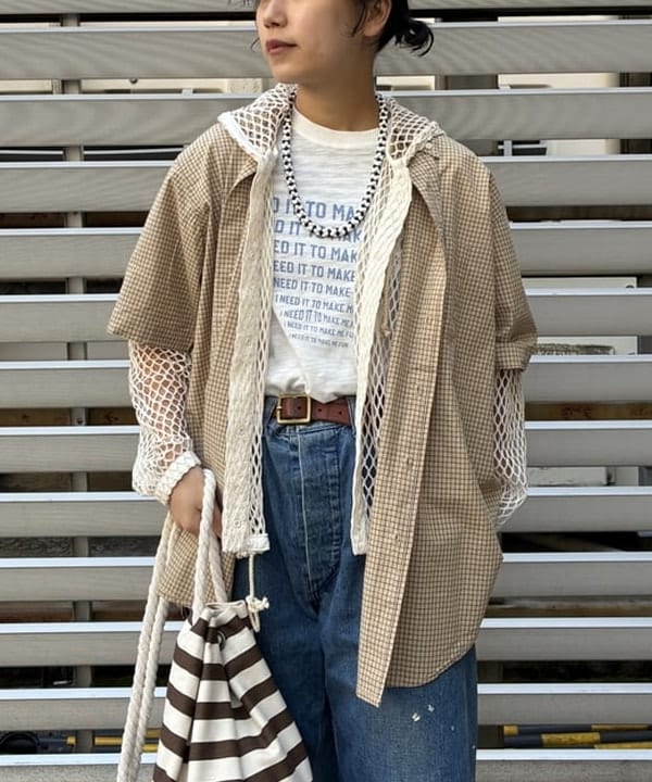 オカモト ミサキさんの「BEAMS WOMEN｜マリン バッグ」を使ったコーディネート