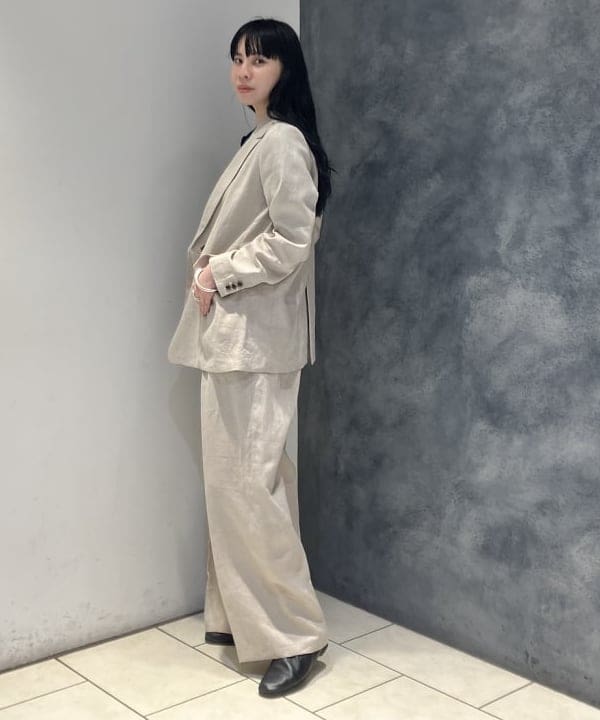 OSUMIさんの「BEAMS WOMEN｜ダブルブレスト リネン ジャケット」を使ったコーディネート