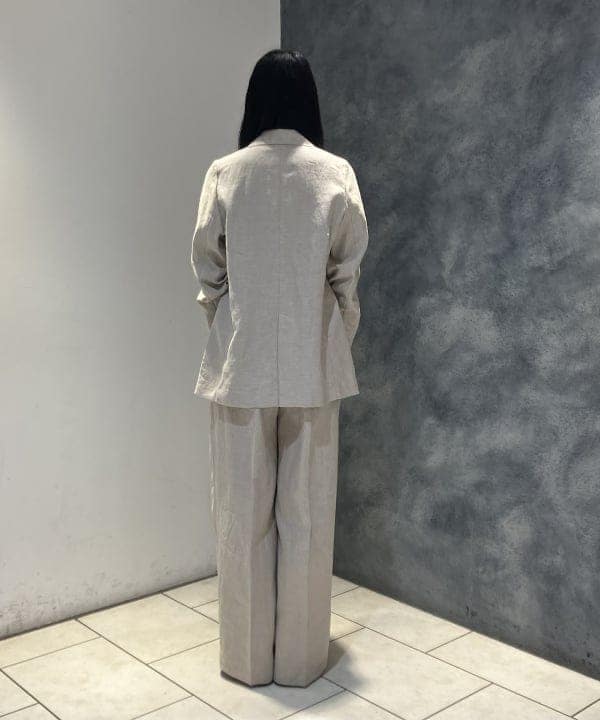 OSUMIさんの「BEAMS WOMEN｜ダブルブレスト リネン ジャケット」を使ったコーディネート