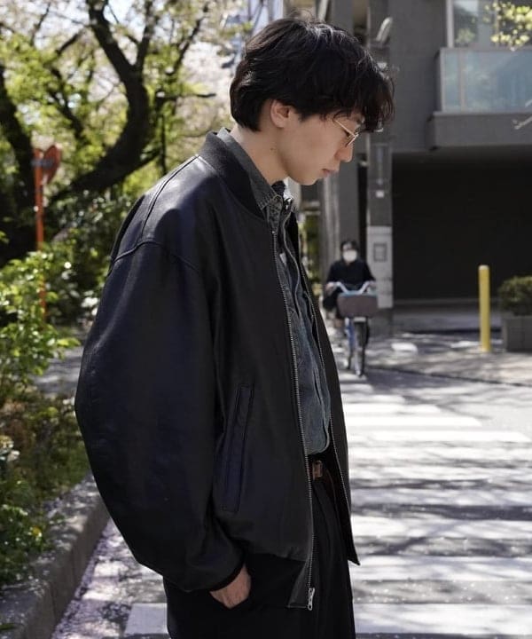 SUDOさんの「BEAMS WOMEN｜レザー ボマージャケット」を使ったコーディネート