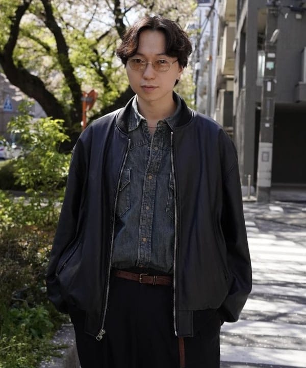 SUDOさんの「BEAMS WOMEN｜レザー ボマージャケット」を使ったコーディネート
