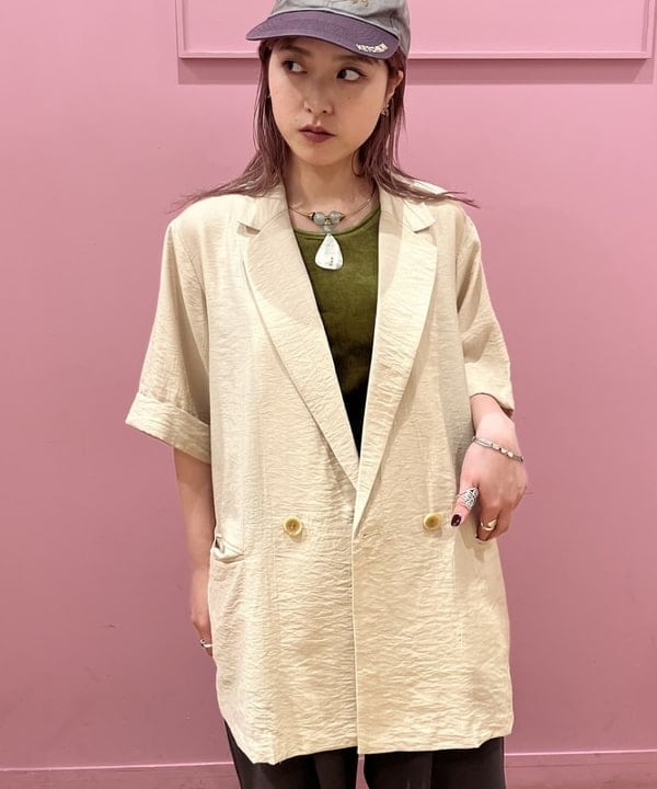 シオンさんの「BEAMS WOMEN｜フリンジ ティアード キャミソール」を使ったコーディネート