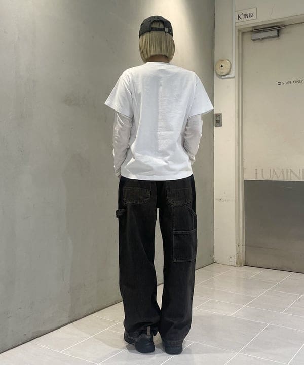 りりさんの「BEAMS WOMEN｜【別注】NULL TOKYO / Denim Painter Pants」を使ったコーディネート