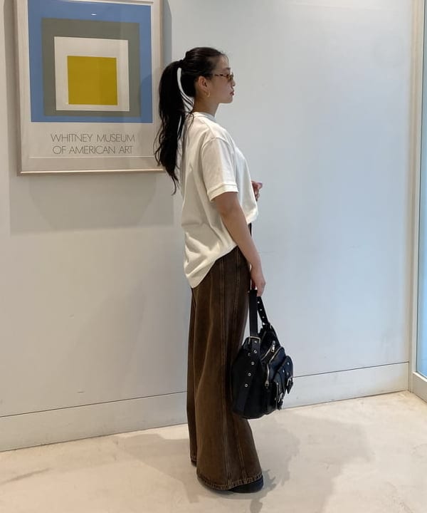 ayaさんの「BEAMS WOMEN｜オーバーダイ デニム パンツ」を使ったコーディネート