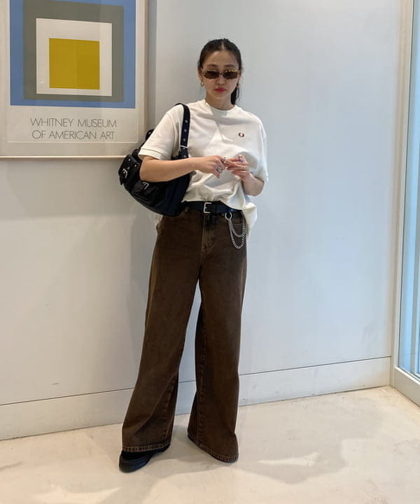 ayaさんの「BEAMS WOMEN｜オーバーダイ デニム パンツ」を使ったコーディネート