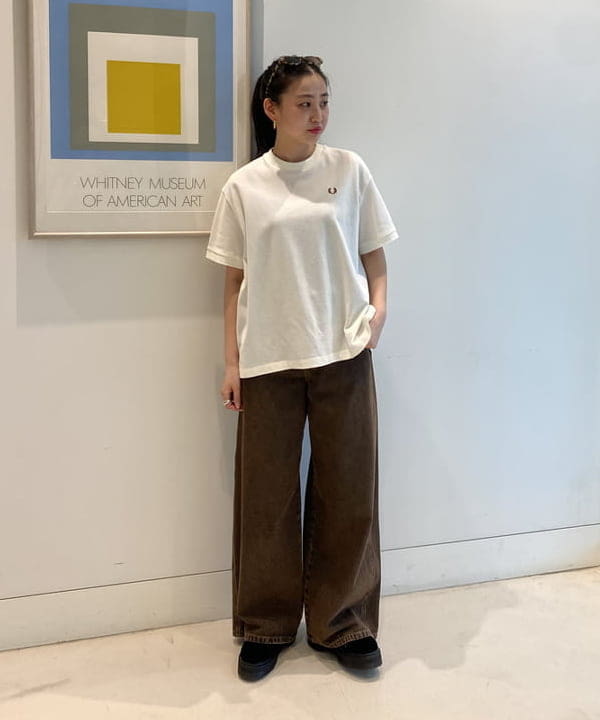 ayaさんの「BEAMS WOMEN｜オーバーダイ デニム パンツ」を使ったコーディネート