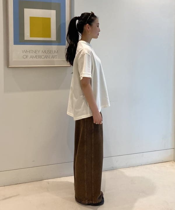 ayaさんの「BEAMS WOMEN｜オーバーダイ デニム パンツ」を使ったコーディネート