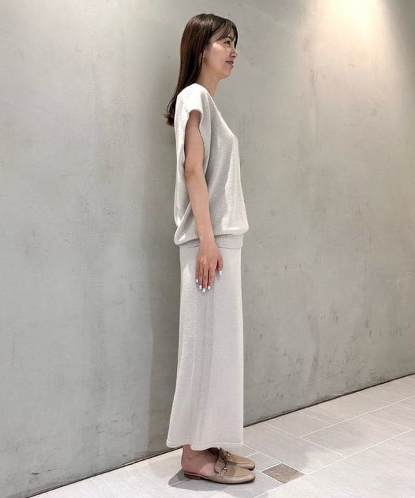 ヒライさんの「BEAMS WOMEN｜和紙 コットン 2WAY プルオーバー」を使ったコーディネート