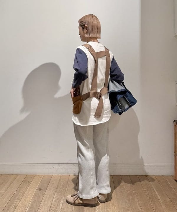 Kaoru Sakumaさんの「BEAMS WOMEN｜maturely / ゴート スエード ノーバッグ ベスト」を使ったコーディネート