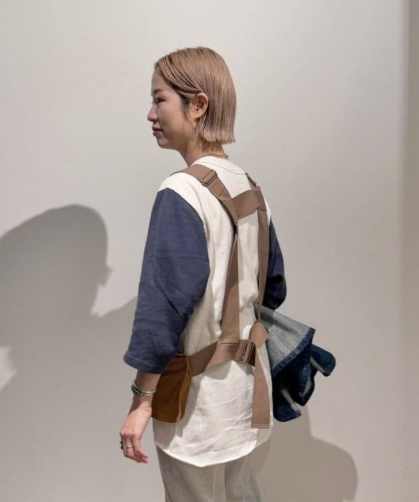 Kaoru Sakumaさんの「BEAMS WOMEN｜maturely / ゴート スエード ノーバッグ ベスト」を使ったコーディネート
