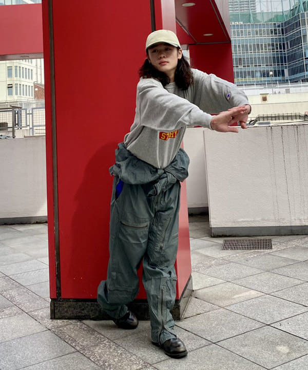 りくっしーさんの「BEAMS WOMEN｜2トーン フェード キャップ」を使ったコーディネート