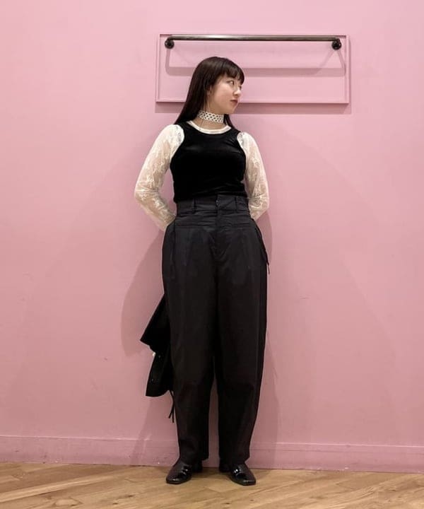 晶さんの「BEAMS WOMEN｜RBS / サイドリボン コクーンパンツ」を使ったコーディネート