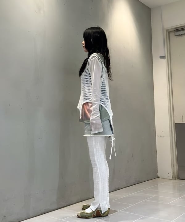 須賀さんの「BEAMS WOMEN｜maturely / フィッシュ ネット タンクトップ」を使ったコーディネート
