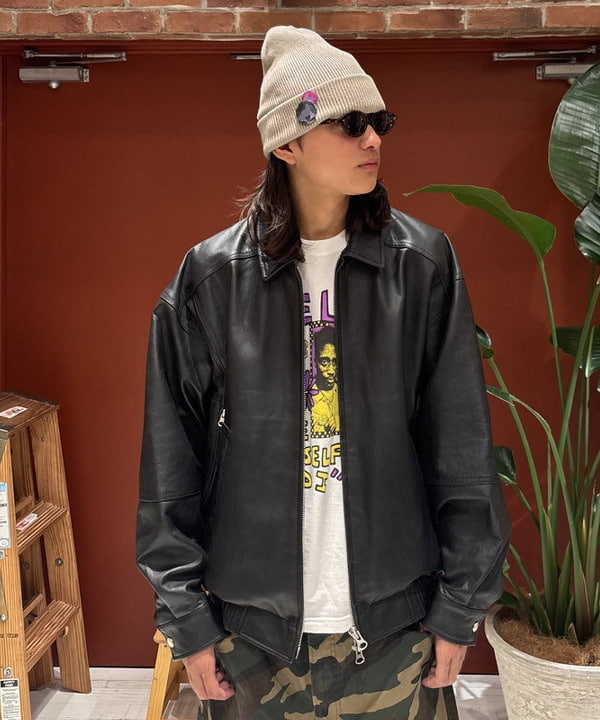 Rintaroさんの「BEAMS WOMEN｜レザー ブルゾン」を使ったコーディネート
