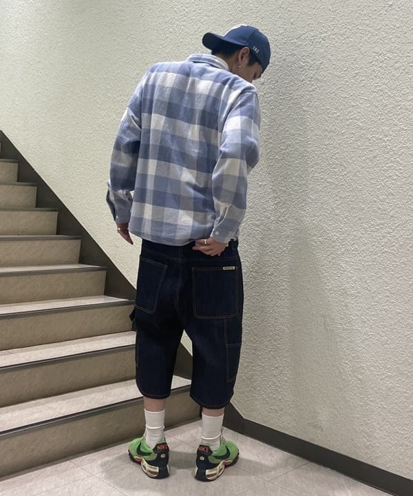 Lazzyさんの「チェック ネルシャツ」を使ったコーディネート